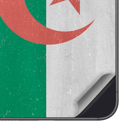 Algeria Flag Distressed Galaxy S25 Skin